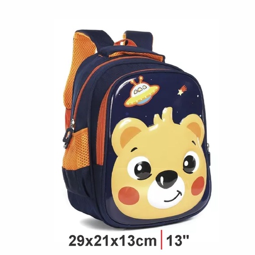 [199-18410] MOCHILA TRENDY 51841 AZUL/NARANJA